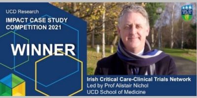 Irish Critical Care-Clinical Trials Network case study wins UCD Research Impact Competition