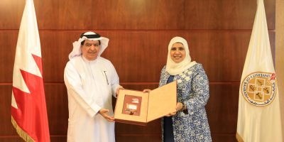 The President of UoB Receives the Journalist Jamal Mohammed Al-Yaqoot