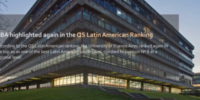 University of Buenos Aires (Argentina) – Highlighted again in the QS Latin American Ranking