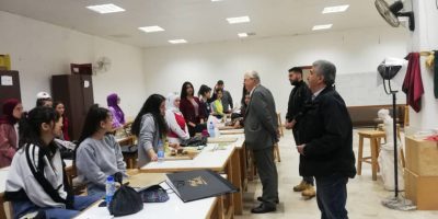 Tishreen University (Syria) The President Of The University Reviews The Progress Of The Educational Process In Fine Arts And Agriculture