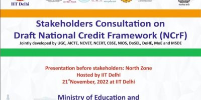 Indian University of Technology Delhi (India) National Credit Framework (NCrF) Awareness Workshop (North Zone)