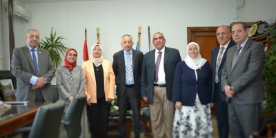Egypt (Alexandria University) Dr. El-Ghandour Receives Accreditation Team of National Authority for Quality Assurance of Education