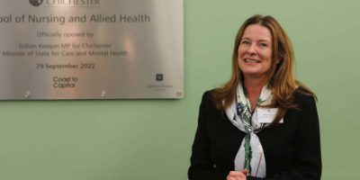 UK (University of Chichester) University’s School of Nursing officially opened by Chichester MP Gillian Keegan