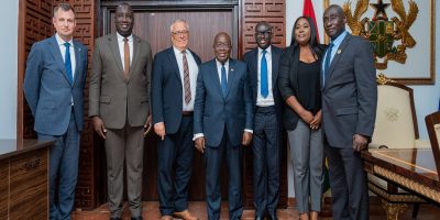 Ghana (Ghana Institute of Management and Public Administration) Dean Of Faculty Of Law Leads A Delegation From The International Criminal Court To The President Of Ghana