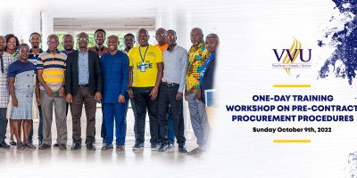 Ghana (Valley View University) VVU Holds a One-Day Training Workshop on Pre-Contract Procurement Procedures