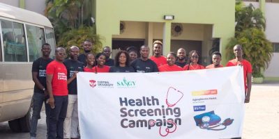 Ghana (Central University) Central University Cooperated with Sanji Nursing Service Company to Conduct Breast Cancer Screening Free of Charge in ACCRA’s AGBOGBLOSHIE Market.