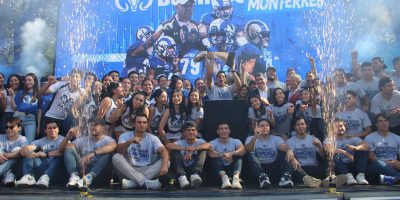 Monterrey Institute of Technology and Higher Education (Mexico) Borregos Monterrey celebrate national title with its fans