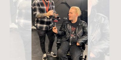 UK (University of South Wales) Student benefits from using bespoke wheelchair camera mount