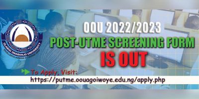 Nigeria (Olabisi Onabanjo University) 2022/2023 Academic Session Admission Post-UTME Screening