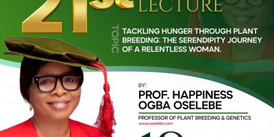 Nigeria (Ebonyi State University) 21st Inaugural Lecture by Prof. Happiness Ogba Oselebe