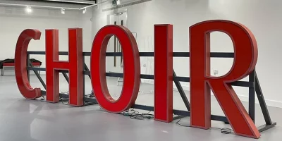UK (Coventry University) Coventry University Art Installation Features Ricoh Arena Letters