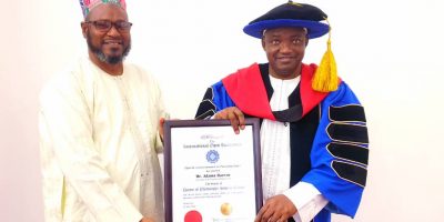 Gambia (International Open University) Doctorate Degree Honoris Causa conferred upon His Excellency, President Adama Barrow