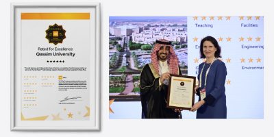 KSA (Qassim University) As the first Saudi university, the university achieves the highest rating (5 stars plus) from QS International