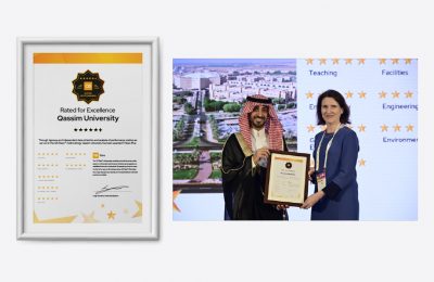 KSA (Qassim University) As the first Saudi university, the university achieves the highest rating (5 stars plus) from QS International